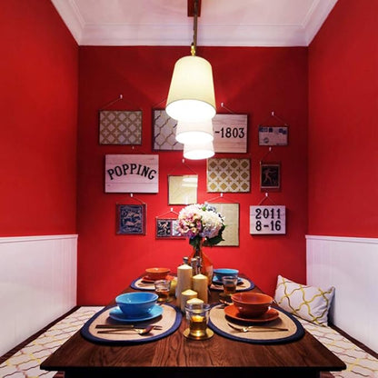 Livelynine 24 X 394 Wide Red Peel and Stick Wallpaper Removable Kitchen Cabinet Contact Paper Waterproof Renter Friendly Counter Top Covers Matte Red Vinyl Wrap for Cabinets Bathroom Living Room Wall