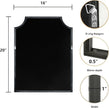 WallBeyond Scalloped Wood Mirror for Wall Decor 16x20 Inch Black Small Bathroom Vanity Rectangle Mirror for Hallway Bedroom Living Room(Black)