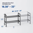 Abiglifty 2-Tier Expandable Shoe Rack,17