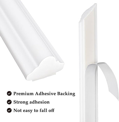 3 Sets Peel and Stick Molding Trim for Walls, Pre-Cut Wainscoting Panels 54x24 Inch Peel and Stick Wall Molding Kit, Self Adhesive Molding Trim for Walls, Home Renovation, White