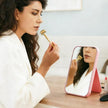 10 Pcs Spa Party Mirrors Sleepover Party Supplies for Girls Slumber Parties Supplies Pink Makeup Mirror Bulk for Sleepover Slumber Birthday Favors Gift (Pink)