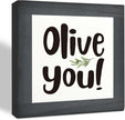 Olive You Signs, Home Kitchen Decor, Box Sign Wood Desk Sign Decors, Cute Kitchen Decor for Shelf, Olive Branch Sign, Farmhouse Decors, Home Bar Decor B