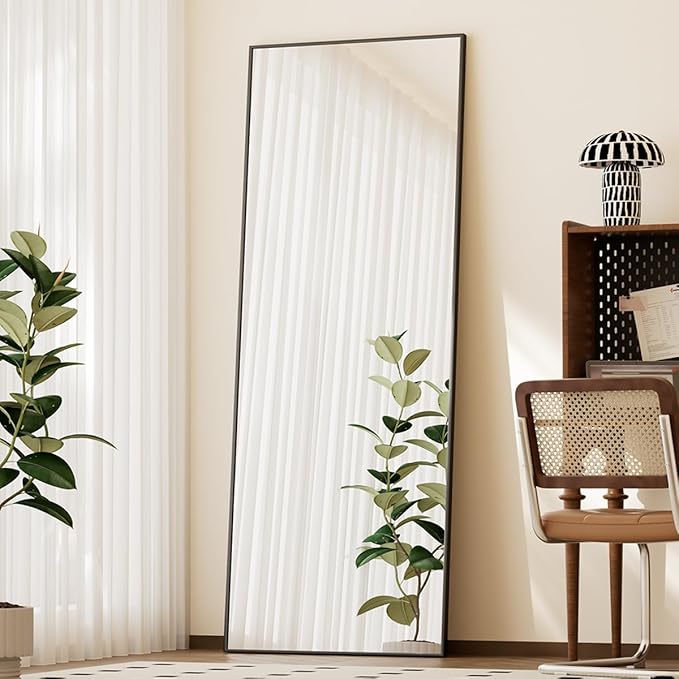 BEAUTYPEAK Full Length Mirror with Stand, 56