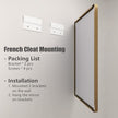 24x36 Brushed Gold Bathroom Mirror, Metal Gold Framed Vanity Mirror, Modern Rectangle Wall Mirror for Entryway, Anti-Rust (Horizontal/Vertical)