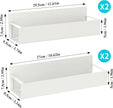 4 Pack Magnetic Spice Storage Rack Organizer for Refrigerator and Oven, Cream White Fridge Organizers and Storage