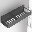 4 Pack Magnetic Spice Storage Rack Organizer for Refrigerator and Oven, Dark Gray Fridge Organizers and Storage