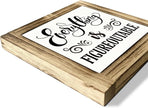 Office Sign - Everything is Figureoutable Box Wood Desk Decor, Inspirational Farmhouse Home Office Accessory, 5.9 * 5.9 inches