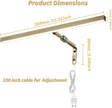 2 Pack LED Picture Lights for Paintings Plug in, 16 Inch 4W Adjustable Art Light Gallery Wall Light for Display Art Work, Antique Brass Finish, CRI90+, 3000K Warm White