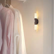 LED Motion Sensor Lights Battery Operated Wall Sconces Set of 2 Rechargeable Wireless Picture Art Light Magnetic 360° Rotation Corner Lamps for Gallery Stairway Vanity Living Room Bedroom