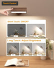 Wall Lights Battery Operated Wooden,Magnetic Wall Sconces Rechargeable,Adhesive Wall Lights for Bedroom,Dimmable Wall Mounted Bedside Lamp,Cordless Battery Wall Sconce for Bedroom Reading