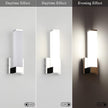 Chrome Wall Lights for Bedroom Modern Indoor LED Hallway Sconces Corner Light 12