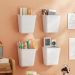 4 Piece Kitchen Cabinet Door Storage Box,Self Adhesive Wall Mounted Storage Box,Wardrobe/Bathroom/Refrigerator Small Items Organizer