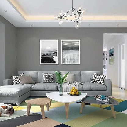 15.7" x 394" Grey Peel and Stick Wallpaper - Matte Contact Paper for Cabinet and Countertops