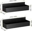 Magnetic Spice Rack for Refrigerator, Kitchen Organizer and Storage Shelf, Black (2 Pack)…