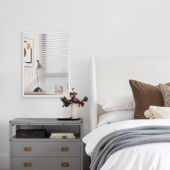 AAZZKANG Large Wall Mirror White Framed Mirrors 28