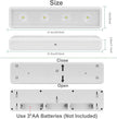 BIGMONAT Under Cabinet Lighting Wireless, Battery Operated Lights with Remote, 3000K Warm White Dimmable Push Light,80 Lumen Stick-On LED Lighting Bar for Shelf, Kitchen, Hallway, Pantry