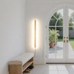 Modern Plug in Wall Lights, 31.4 inch Frosted Gold LED Long Wall Sconce, 16W Warm White 3000K Acrylic Indoor Wall lamp,with 59