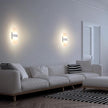 TRLIFE Modern Wall Sconces Set of 2, Dimmable LED Wall Sconce 12W 3000K Warm White Hardwired Wall Sconce Lighting for Bedroom, Bathroom, Living Room, Porch, Staircase, Cafe, Hotel (2 Pack)