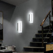 LMQNINE Modern LED Acrylic Wall Sconce Warm White Light Chrome 6000K for Bedroom Corridor Stairs Bathroom Indoor Lighting Fixture Lamps Home Room Decor (2-Pack)…
