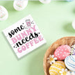 Easter Coffee Sign Easter Bunny Table Decorations Coffee Bar Station Decor Decor Indoor for Home Kitchen Office Desk Table Shelf Tiered Tray Some Bunny Needs Coffees Wooden Sign 5 X 5 Inch
