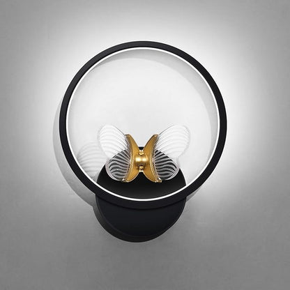 XEYOU 16W Modern Wall Sconce Lighting Indoor LED Creative Wall Light Fixture Butterfly Shape Decoration Wall Lamp for Living Room Bedroom Stair Corridor