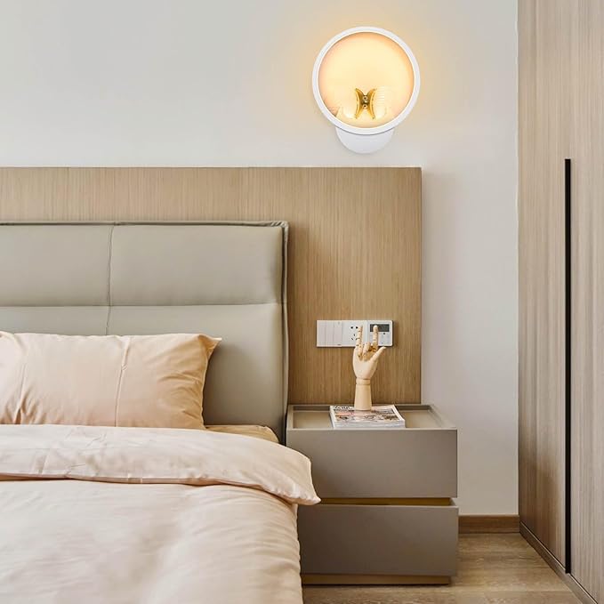 XEYOU 16W Modern Wall Sconce Lighting Indoor LED Creative Wall Light Fixture Butterfly Shape Decoration Wall Lamp for Living Room Bedroom Stair Corridor