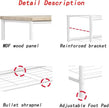 SUOERNUO Shoe Rack Organizer 6 Tier for Closet Entryway Free Standing Metal Storage Shoe Shelf with MDF Top Board，White+Oak
