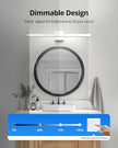 Combuh LED Bathroom Vanity Light Bar Dimmable IP44 Over Mirror Lighting Fixture 24Inch Wall Sconces Indoor 14W Modern Cool White 6000K Chrome