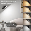 Wireless Battery Operated Wall Sconce for Bedroom, LED Rechargeable Wall Light for Paintings, 5 Colors Stick on Wall Mounted Lamp for Reading, Living Room