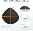 Asymmetrical Wall Mirror Matel Brass Framed Wall Mirror for Living Room Bedroom Bathroom Entryway Wall Decor 23.6