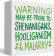 St Patricks Day Decor Funny Shenanigans Decor Rustic Wood Sign Home Tabletop Shelf Desk Decor St Patrick's Day Decorations 5 X 5 Inches