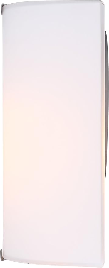 Modern 1-Light Wall Sconce, Grey with Flat Opal Glass, 7 Inch, Ambient Accent Lighting, Floating Wall Mounted Light for Hallway, Bathroom, Dining Room, Bedroom, Easy Install, 60W Type A Compatible