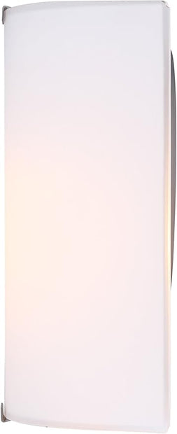 Modern 1-Light Wall Sconce, Grey with Flat Opal Glass, 7 Inch, Ambient Accent Lighting, Floating Wall Mounted Light for Hallway, Bathroom, Dining Room, Bedroom, Easy Install, 60W Type A Compatible