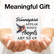 Hummingbird Decor - Spring Home Decor - Hummingbirds Appear When Angels Are Near Wooden Sign Home Garden Desk Table Shelf Wall Decorations - Sympathy Gifts - 5 x 5 Inches