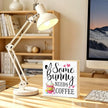 Some Bunny Needs Coffee Easter Wood Block Plaque Box Sign for Home Living Room Coffee House Bar Shelf Table Office Decoration, Easter Farmhouse Decor Gifts for Friend Family