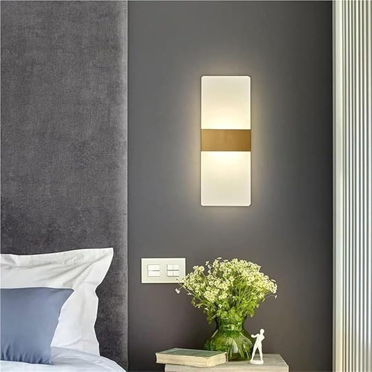 Wall Sconce Modern Minimalist Indoor Lamp Decorative Light Fixture for Bedroom Bedside Living Room Hallway Bathroom Stairs Porch Balcony