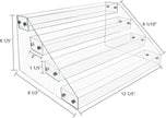 VAEHOLD Acrylic Spice Rack Organizer, 4 Tier Clear Vertical Rack for Cabinet & Countertop (4 Tier 12'L)