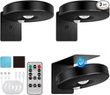3pack Battery Picture Lights for Wall ,Painting Light Rechargeable with Remote&Motion Sensor 2in1,Wireless Display Art Light Dimmable,Led Accent Wall Light Highlight Picture with 3 CCT for Gallery