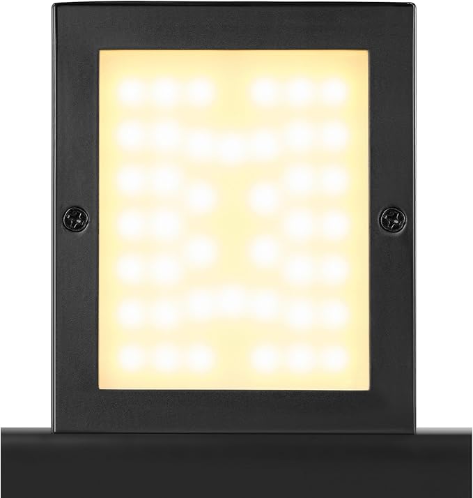Globe Electric 17W Integrated LED Outdoor Wall Sconce, Matte Black, 650 Lumens, 2700K, Dimmable, Weather Resistant, 60000124