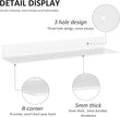 24 Inches Acrylic Wall Shelves 2 Pack, Floating Shelf for Wall Mounting, Acrylic Display Ledges for Funko Pop Figures, Home Décor, Living Room, Gaming Room, Plants(24 inch, White)