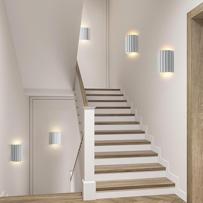 ZEROUNO Modern LED Wall Sconce Hardwired Indoor Wall Lights Up and Down Wall Mount Night Light Wall Lamp Fixture for Living Room Bedroom Hallway Corridor Conservatory Stairs (with G9 Bulbs)