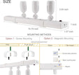 HONWELL Track Lighting LED Spotlights with 3 Rotatable Lights Heads, Under Cabinet Counter Lighting Plug in Accent Lights Remote Controlled Ceiling Track Light for Wall Picture Artwork Display