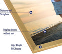 Hoikwo 18 Packs 8x10 Gold Multi Plastic Picture Frames Set with Plastic Cover for Family Photos, Artwork, Light Weight Bulk 8 by 10 Frames Pack for Wall Hanging and Table, Stylish Picture Frames