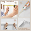 Peel and Stick Wall Molding Kit,6 Sets Pre-Cut Wainscoting Panels for Interior Wall Moulding Decor,Pre Made Wainscoting Wall Panel for Home Decoration Accent Wall (24x54in)