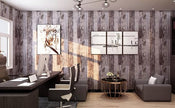 Yun-aeon Gray Wood Peel and Stick Wallpaper 17.3