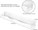 6 Pack Nail Polish Wall Rack 15 Inch 6 Pack Acrylic Floating Shelves Kids Bookshelf Tattoo Ink Essential Oils Figurine Display Shelf Spice Rack for Salons Retailers Home (White)