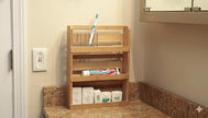 Lipper International 8840 Bamboo 3-Tier Spice Rack, 2.75-inch Depth Accommodates many Types of Spice Jars