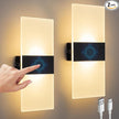 Wall Sconce, LED Wall Lights for Room Decor, Battery Operated Wall Sconce, Remote Control, Dimmable, Rechargeable, Small Night Lights for Hallway Stairway Porch Closet