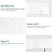 Peel and Stick Wallpaper Borders 390” x 2.36” Self Adhesive Mirror Frame Border Wood Grain DIY for Kitchen Bathroom Mirror Removal Border Sticker Wall Decor Cover 6.4 Sq.Ft, White Wood
