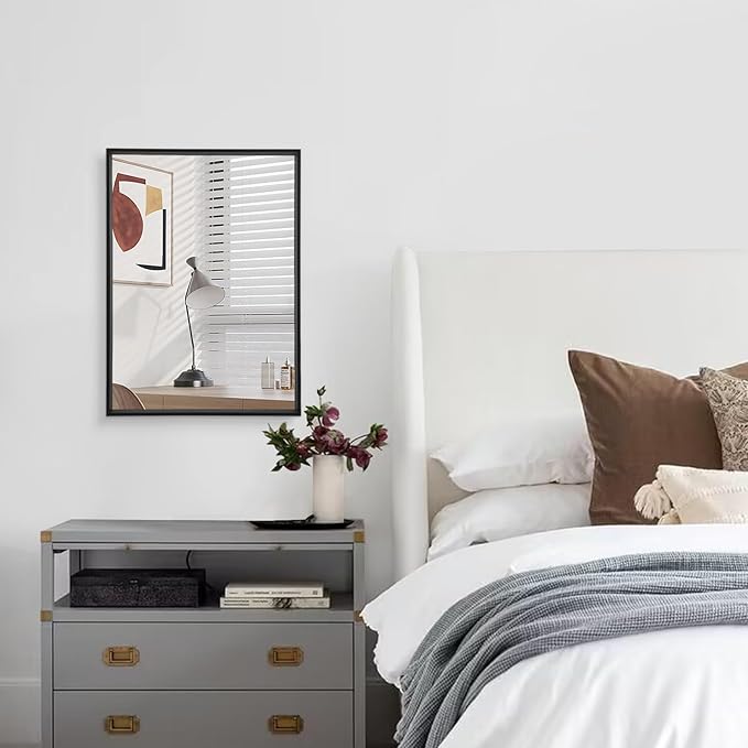 AAZZKANG Black Framed Mirror Large 26